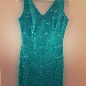 Elegant Green lace dress